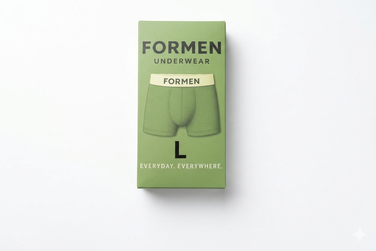 FORMEN Men’s Boxer Briefs 3-Pack – Everyday Underwear, Breathable Modal Stretch
